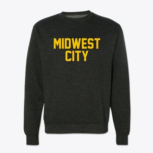 Midwest City Oklahoma Classic Block Crewneck Sweatshirt