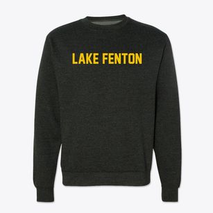 Lake Fenton Michigan Classic Block Crewneck Sweatshirt