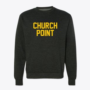 Church Point Louisiana Classic Block Crewneck Sweatshirt