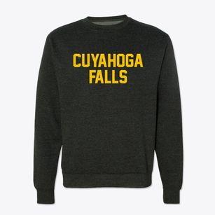 Cuyahoga Falls Ohio Classic Block Crewneck Sweatshirt