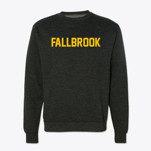 Fallbrook California Classic Block Crewneck Sweatshirt