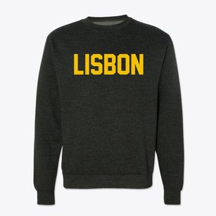 Lisbon New Hampshire Classic Block Crewneck Sweatshirt