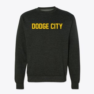 Dodge City Kansas Classic Block Crewneck Sweatshirt