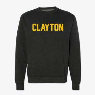 Clayton North Carolina Classic Block Crewneck Sweatshirt