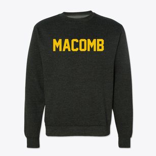 Macomb Illinois Classic Block Crewneck Sweatshirt