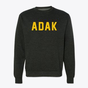 Adak Alaska Classic Block Crewneck Sweatshirt