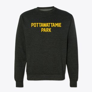 Pottawattamie Park Indiana Classic Block Crewneck Sweatshirt