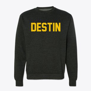 Destin Florida Classic Block Crewneck Sweatshirt