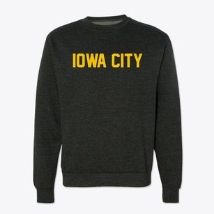 Iowa City Iowa Classic Block Crewneck Sweatshirt