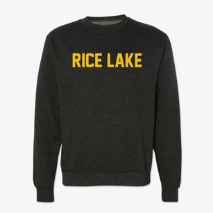 Rice Lake Wisconsin Classic Block Crewneck Sweatshirt