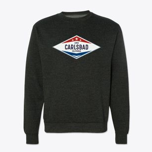 Carlsbad California Diamond Star Crewneck Sweatshirt
