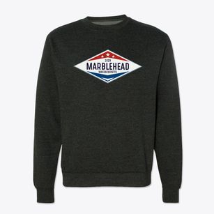 Marblehead Massachusetts Diamond Star Crewneck Sweatshirt