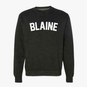 Blaine Maine Classic Curve Crewneck Sweatshirt