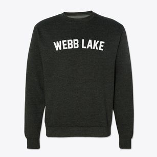 Webb Lake Wisconsin Classic Curve Crewneck Sweatshirt