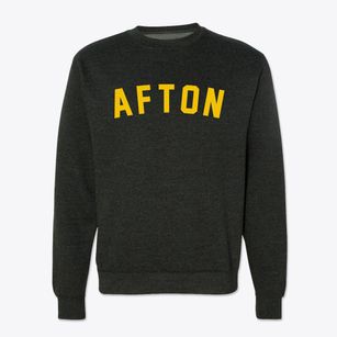Afton Wyoming Classic Curve Crewneck Sweatshirt