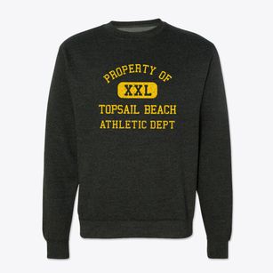 Topsail Beach North Carolina Athletic Dept Crewneck Sweatshirt