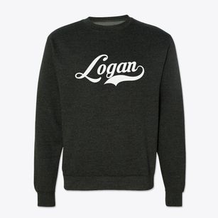 Logan North Dakota Vintage Team Crewneck Sweatshirt