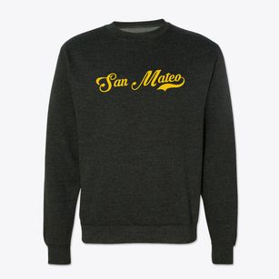 San Mateo California Vintage Team Crewneck Sweatshirt
