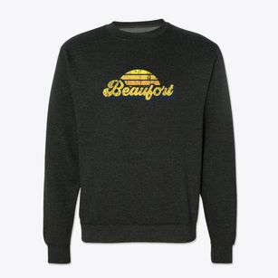 Beaufort North Carolina Sublime Sunset Crewneck Sweatshirt