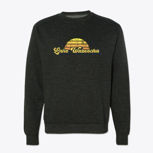Lake Wazeecha Wisconsin Sublime Sunset Crewneck Sweatshirt
