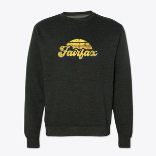 Fairfax Oklahoma Sublime Sunset Crewneck Sweatshirt