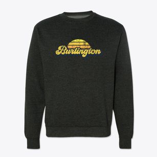 Burlington Iowa Sublime Sunset Crewneck Sweatshirt