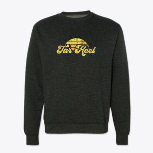 Tar Heel North Carolina Sublime Sunset Crewneck Sweatshirt