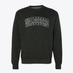 Waldoboro Maine Trendy Block Crewneck Sweatshirt