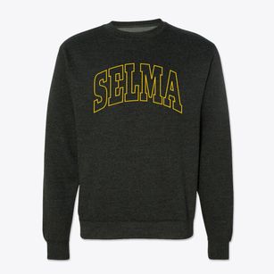 Selma North Carolina Trendy Block Crewneck Sweatshirt