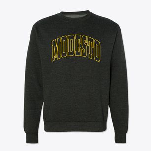 Modesto California Trendy Block Crewneck Sweatshirt