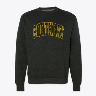 Boothbay Maine Trendy Block Crewneck Sweatshirt
