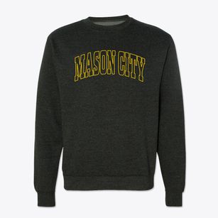 Mason City Illinois Trendy Block Crewneck Sweatshirt