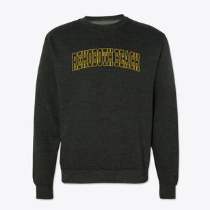 Rehoboth Beach Delaware Trendy Block Crewneck Sweatshirt