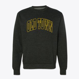 Old Town Maine Trendy Block Crewneck Sweatshirt