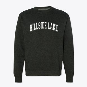 Hillside Lake New York Varsity Crewneck Sweatshirt
