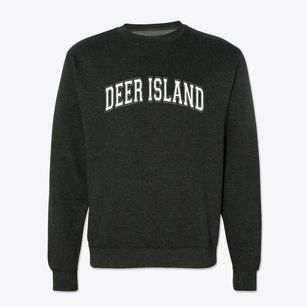 Deer Island Oregon Varsity Crewneck Sweatshirt