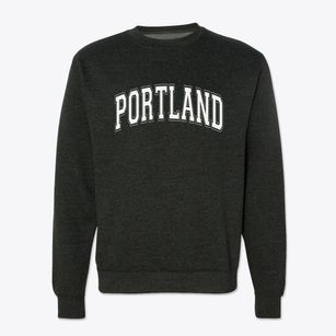 Portland Maine Varsity Crewneck Sweatshirt