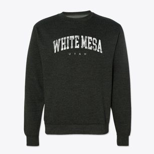 White Mesa Utah Urban Vibe Crewneck Sweatshirt