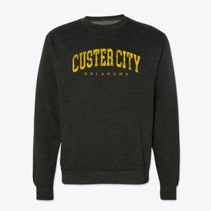 Custer City Oklahoma Urban Vibe Crewneck Sweatshirt