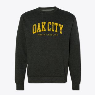 Oak City North Carolina Urban Vibe Crewneck Sweatshirt