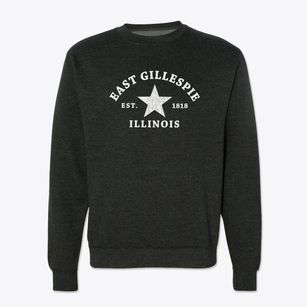 East Gillespie Illinois Star Crewneck Sweatshirt