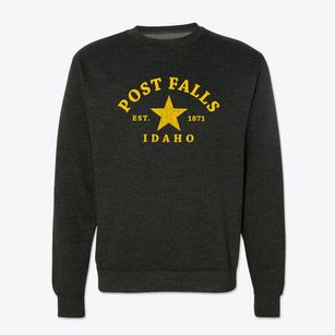 Post Falls Idaho Star Crewneck Sweatshirt