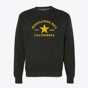 Mokelumne Hill California Star Crewneck Sweatshirt