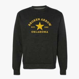 Broken Arrow Oklahoma Star Crewneck Sweatshirt