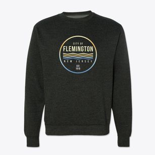 Flemington New Jersey Color Fade Crewneck Sweatshirt