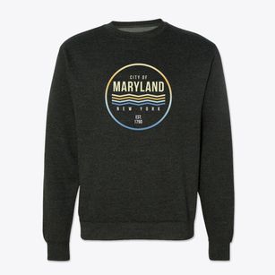 Maryland New York Color Fade Crewneck Sweatshirt