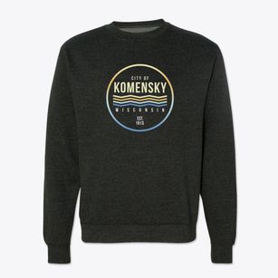 Komensky Wisconsin Color Fade Crewneck Sweatshirt