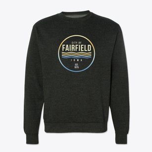 Fairfield Iowa Color Fade Crewneck Sweatshirt