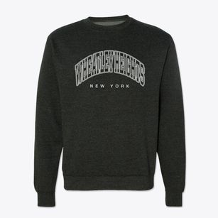 Wheatley Heights New York Inline Crewneck Sweatshirt