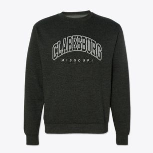 Clarksburg Missouri Inline Crewneck Sweatshirt